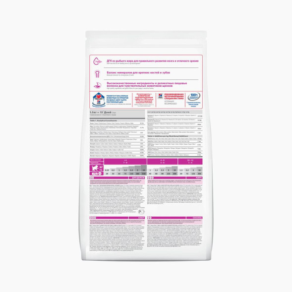 Сухой корм Hills Science Plan для щенков мелких пород для поддержания здорового роста и развития, с курицей - 300 г