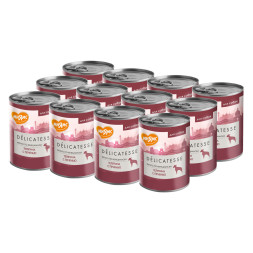 Мнямс Delicatesse Фегато по-венециански влажный корм для собак паштет из телятины с печенью, в консервах - 400 г х 12 шт