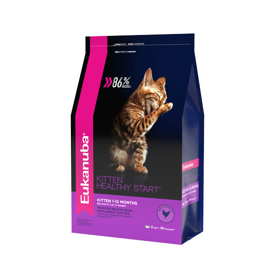 Сухой корм Eukanuba Kitten Healthy Start для котят, беременных и кормящих кошек с курицей - 2 кг