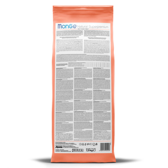 Monge Dog Speciality Line Monoprotein сухой корм для щенков мелких пород с лососем и рисом - 7,5 кг