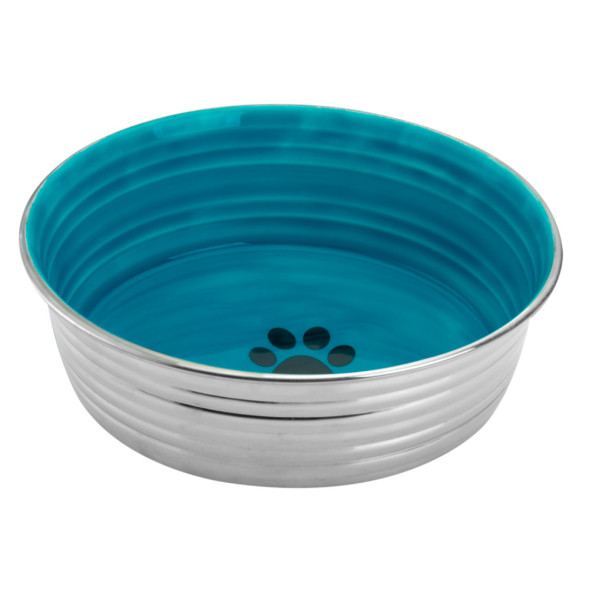 Mr.Kranch Cyclo миска из нержавеющей стали с керамическим покрытием и нескользящим основанием - 1,9 л, голубая