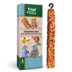 Triol Original лакомство для волнистых попугаев с медом и хитином - 55 г (2 шт)