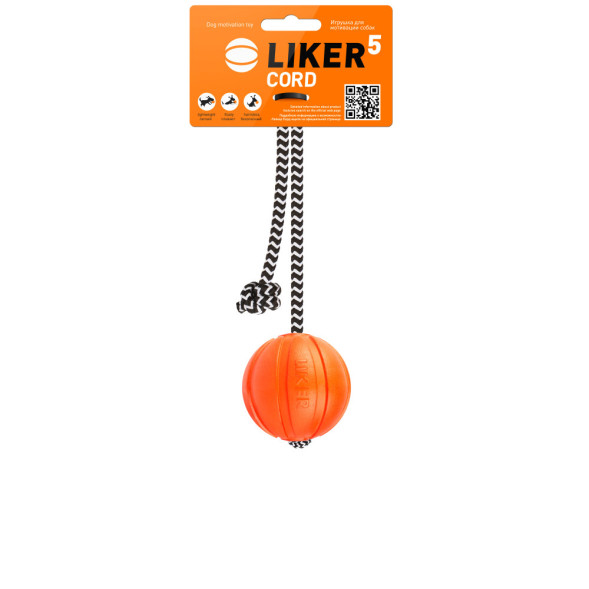 Мячик Лайкер Корд на шнуре 5 см