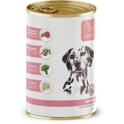 Clan Classic консервы для собак кусочки в соусе, с кроликом - 970 г x 6 шт