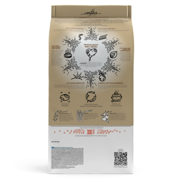 Craftia Natura сухой корм для взрослых собак средних и крупных пород с лососем и сельдью - 2 кг