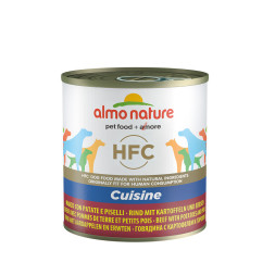 Almo Nature HFC Natural Beef with Potatoes and Peas консервы для взрослых собак, говядина с картофелем и горошком по-домашнему - 280 г х 12 шт