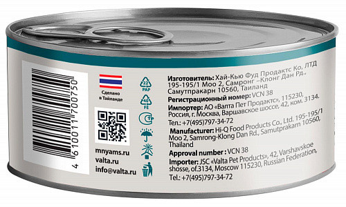 Мнямс Delicatesse влажный дополнительный корм для кошек тунец с дорадо в нежном желе, в консервах - 70 г х 24 шт