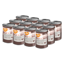 Мнямс Delicatesse Турдакен по-британски влажный корм для собак паштет из индейки с уткой, в консервах - 400 г х 12 шт