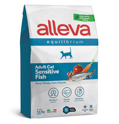 Alleva Equilibrium Adult Cat Sensitive Venison сухой корм для взрослых кошек с чувствительным пищеварением рыба - 1,5 кг