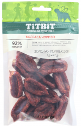 TiTBiT Золотая коллекция лакомство для собак колбаса Чоризо - 80 г