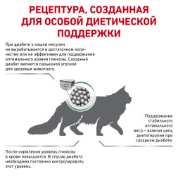Royal Canin Diabetic лечебный сухой корм для кошек при сахарном диабете - 400 г