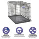 Midwest Icrate клетка для собак малых и средних размеров, черная 1 дверь - 91х58х64 см