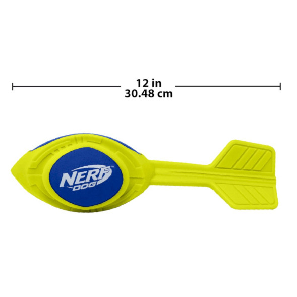 NERF Мегатон игрушка для собак снаряд из вспененной резины, синий зеленый - 30 см