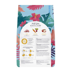 Florida сухой корм для взрослых собак мелких пород с курицей и яблоком - 3 кг