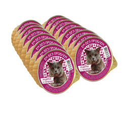 Ем без проблем влажный корм для кошек с индейкой и печенью, в ламистерах - 125 г х 16 шт