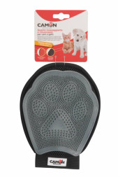 Camon перчатка массажная для вычесывания шерсти собак и кошек, двусторонняя