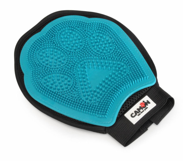 Camon перчатка массажная для вычесывания шерсти собак и кошек, двусторонняя