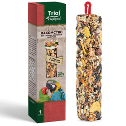 Triol Original лакомство для средних и крупных попугаев с орехами и фруктами - 110 г
