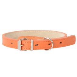 Mr.Kranch ошейник для собак, из натуральной кожи, прямой, 29-35 см, оранжевый