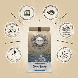 CRAFTIA NATURA сухой корм для щенков миниатюрных и мелких пород с лососем и сельдью - 7 кг