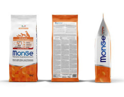 Monge Dog Speciality Line Monoprotein сухой корм для щенков всех пород с уткой, рисом и картофелем - 12 кг