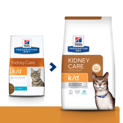 Hills Prescription Diet k/d Kidney Care сухой диетический корм для кошек для поддержания здоровья почек с тунцом - 400 г