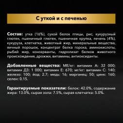 Pro Plan Cat Adult Sterilised сухой корм для стерилизованных кошек с уткой и печенью - 400 г