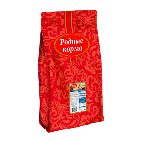 Родные корма сухой корм для взрослых стерилизованных кошек - 3/5 пуда (10 кг)