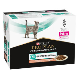 Purina Pro Plan Veterinary Diets EN ST/OX Gastrointestinal влажный корм для взрослых кошек при расстройствах пищеварения, с лососем - 85 г х 10 шт
