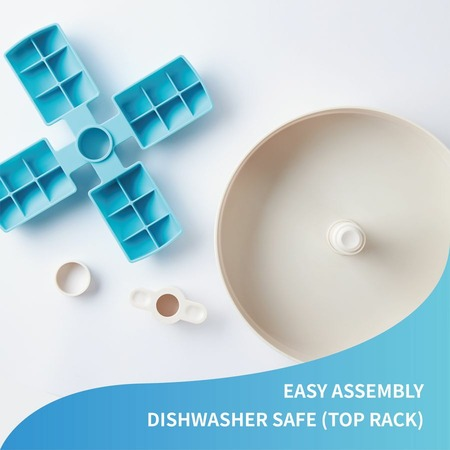 PetDreamHouse SPIN Interactive Feeder Windmill Blue Easy интерактивная система кормления Спин - ветряная мельница - 600 г