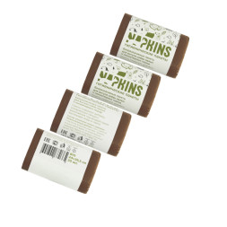 NAPKINS БИОпакеты гигиенические для выгула собак малых и миниатюрных пород, коричневый, 24 см x 28,5 см - 4 уп х 20 шт