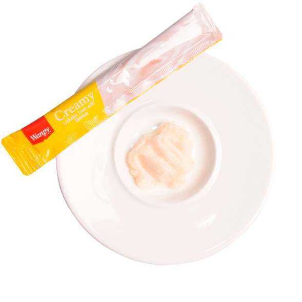 Лакомство Wanpy Cat для кошек «нежное пюре» из курицы 70 г