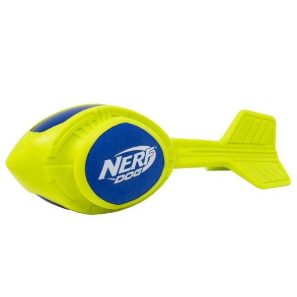 NERF Мегатон игрушка для собак снаряд из вспененной резины и нейлона, синий зеленый - 30 см