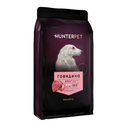 HUNTERPET сухой корм для взрослых собак средних и крупных пород с говядиной - 3 кг
