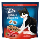 Сухой корм Felix Двойная Вкуснятина для взрослых кошек, с мясом 1.3кг