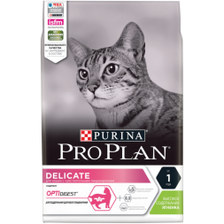 Сухой корм для кошек Pro Plan Delicate при чувствительном пищеварении с ягненком 3 кг