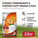 Farmina N&amp;amp;D Pumpkin Dog Chicken &amp;amp; Pomegranate Puppy Medium &amp;amp; Maxi сухой беззерновой корм для щенков средних и крупных пород с курицей, гранатом и тыквой - 2,5 кг