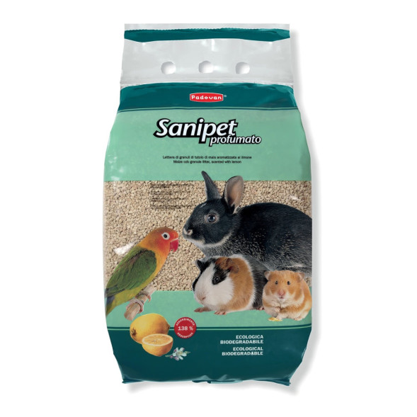 Padovan Sanipet Profumato наполнитель для грызунов кукурузные гранулы - 10 л