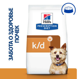 Hills Prescription Diet k/d Kidney Care сухой диетический корм для собак диета для поддержания здоровья почек - 12 кг