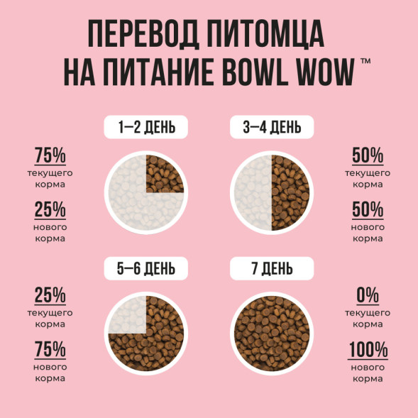 BOWL WOW сухой корм для взрослых кошек, с индейкой и яблоком - 8 кг