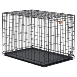 Midwest Icrate клетка для транспортировки средних и крупных собак, черная 1 дверь - 106х71х76 см