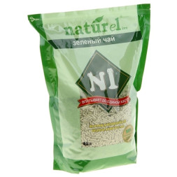 Наполнитель N1 Naturel Зеленый чай комкующийся для кошачьего туалета 4,5 л