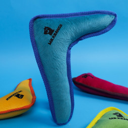 Mr.Kranch игрушка для собак средних и крупных пород Бумеранг с пищалкой 34х28,5х6,5см, синий