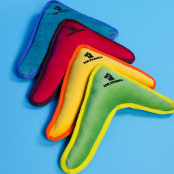 Mr.Kranch игрушка для собак средних и крупных пород Бумеранг с пищалкой 34х28,5х6,5см, синий