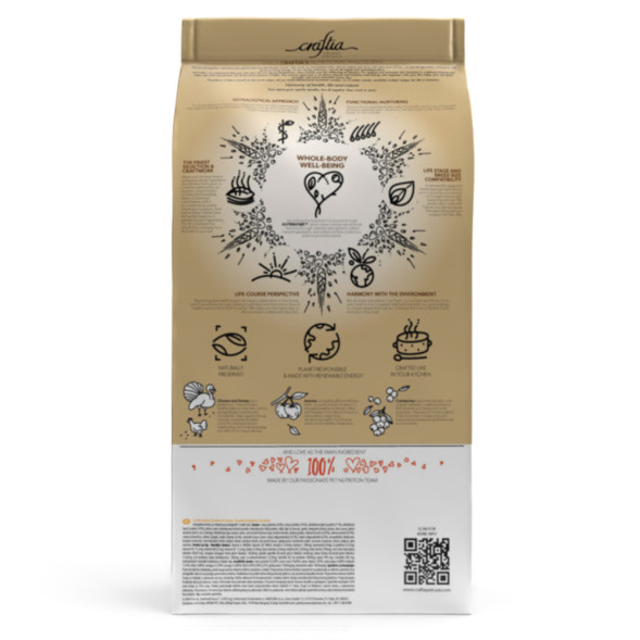 Craftia Natura сухой корм для взрослых собак миниатюрных и мелких пород с курицей и индейкой - 2 кг
