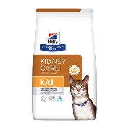 Hills Presription Diet k/d сухой диетический корм для взрослых кошек при хронической болезни почек, с тунцом - 1,5 кг