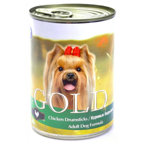 Nero Gold Adult Dog Formula Chicken Drumsticks консервы для взрослых собак с куриными бедрышками - 1,25 кг х 12 шт
