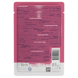 Brit Premium паучи для взрослых стерилизованных собак миниатюрных пород с кроликом и брусникой в соусе - 85 г х 14 шт