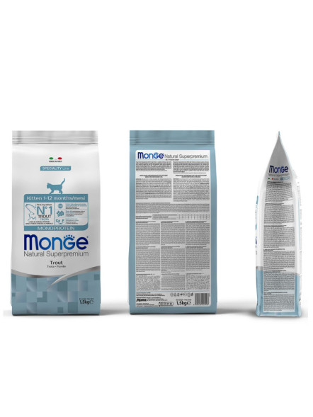 Monge Kitten Monoprotein сухой корм для котят с форелью 1,5 кг