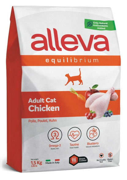 Alleva Equilibrium Chicken Adult Cat сухой корм с курицей для взрослых кошек - 1,5 кг